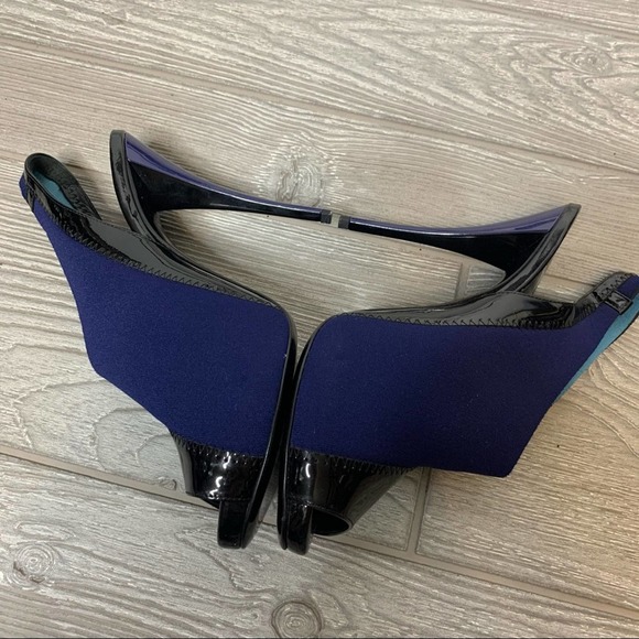 Pierre Hardy patent neoprene peep toe heels bootie 39.5 - Picture 6 of 9